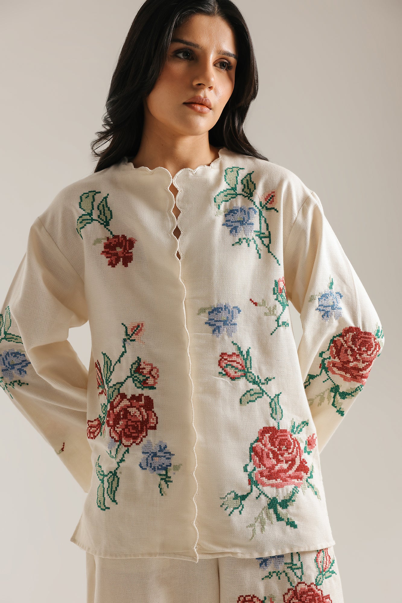 EMBROIDERED SUIT (E0786/106/003)