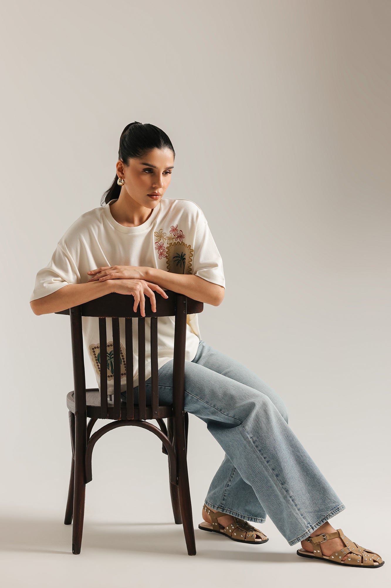 EMBROIDERED T-SHIRT (E1184-101-002)