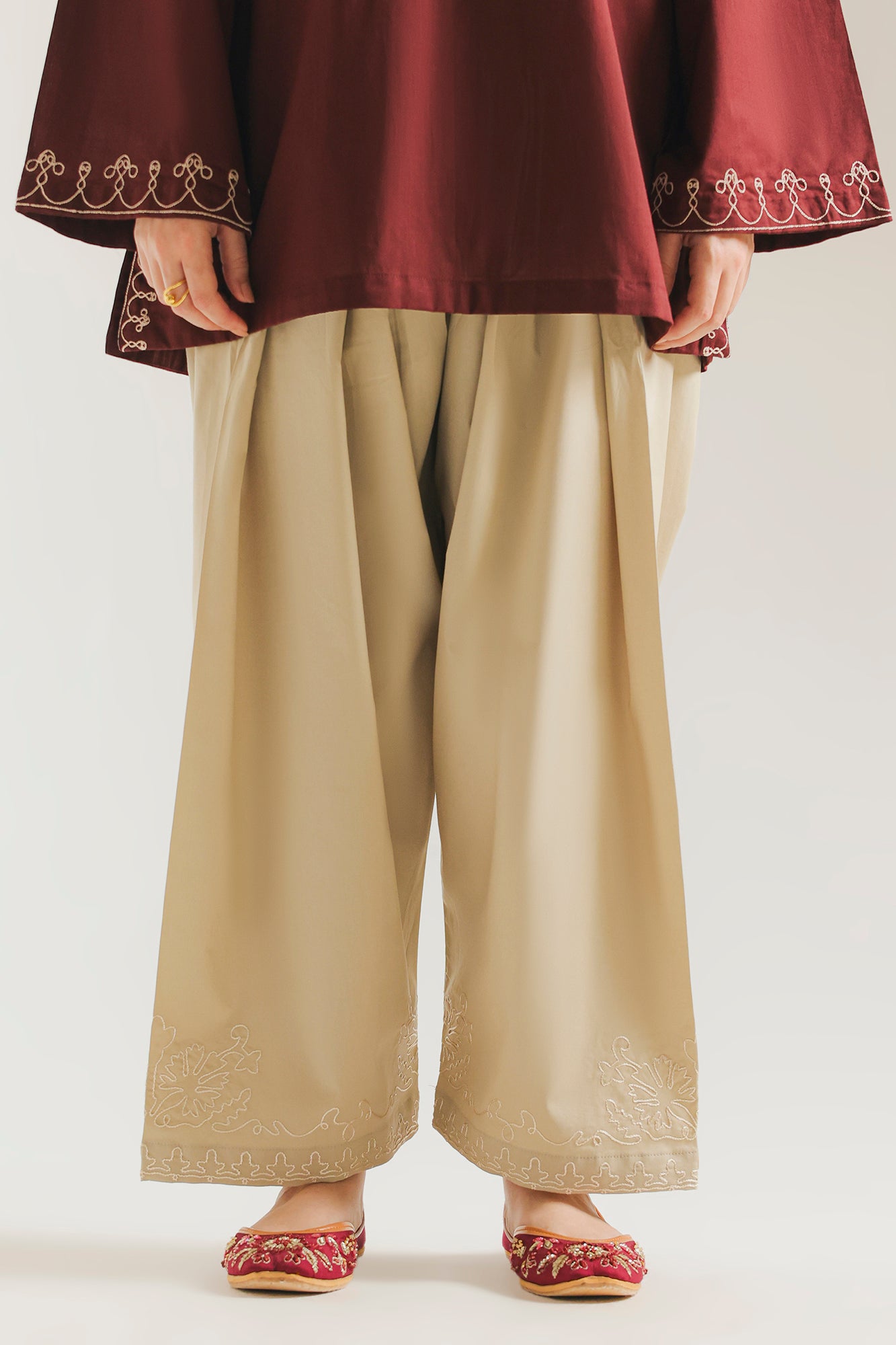 EMBROIDERED SHALWAR (E7666/102/817)