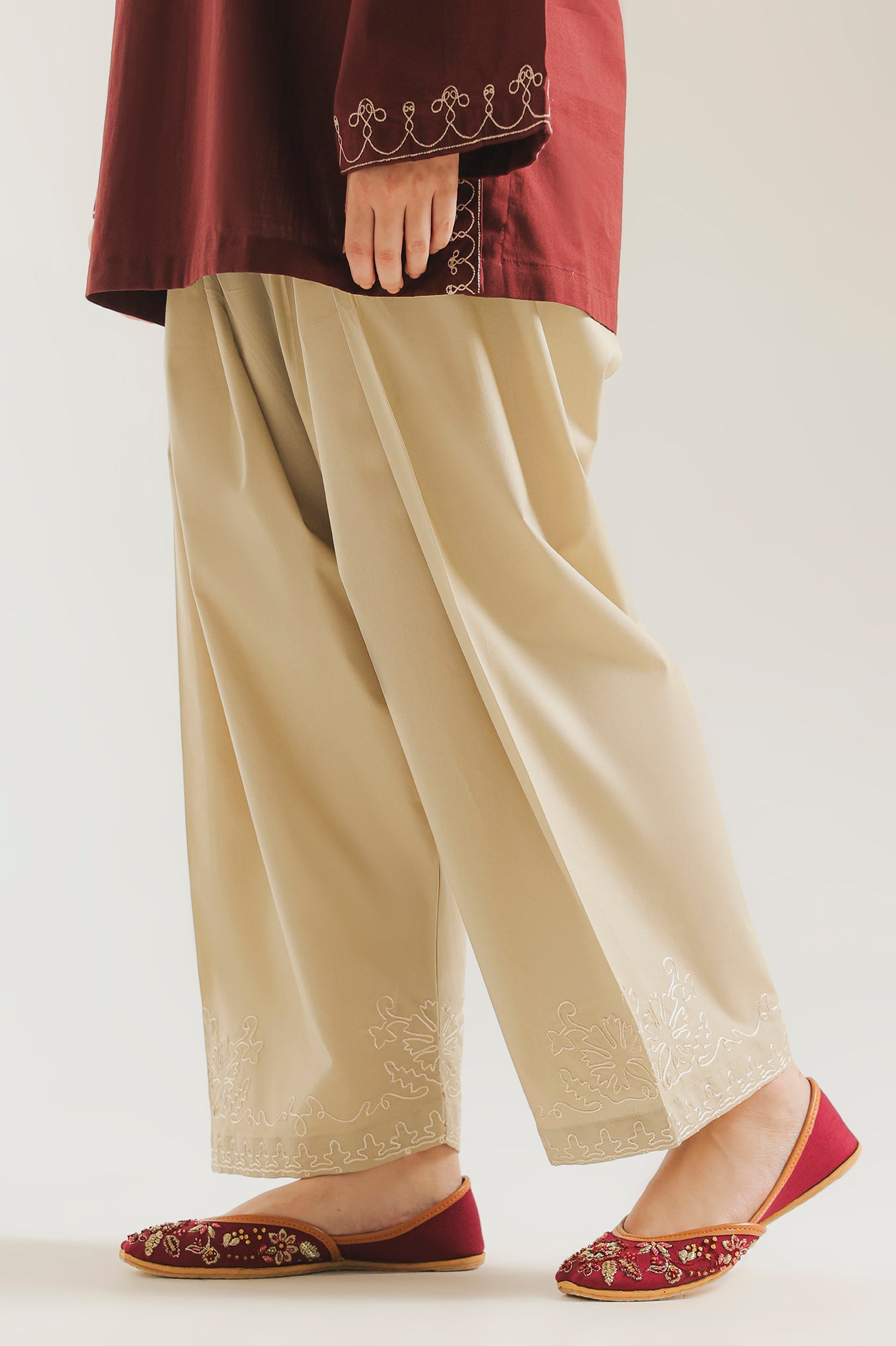 EMBROIDERED SHALWAR (E7666/102/817)