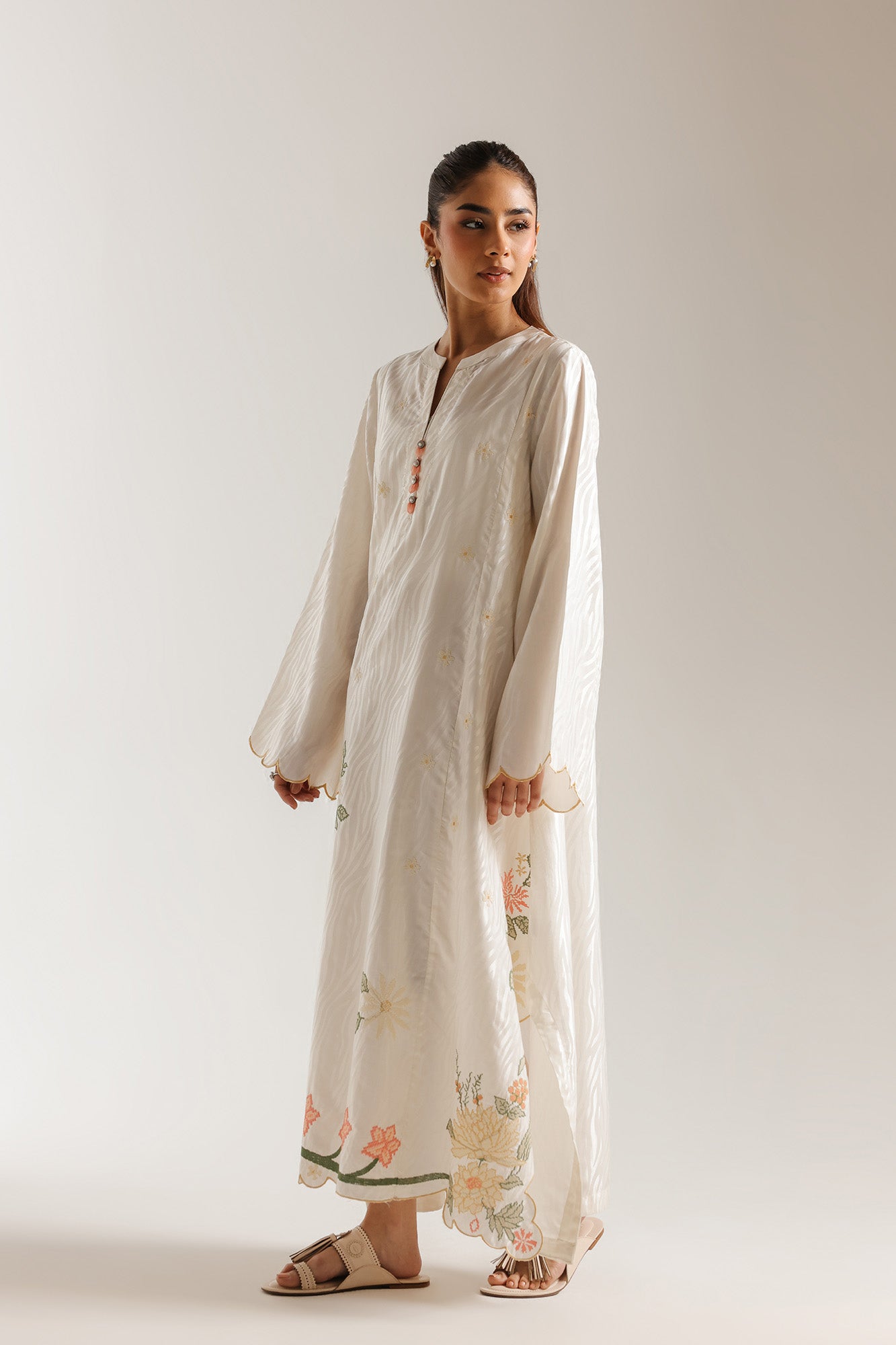 EMBROIDERED DRESS (E7703/102/002)