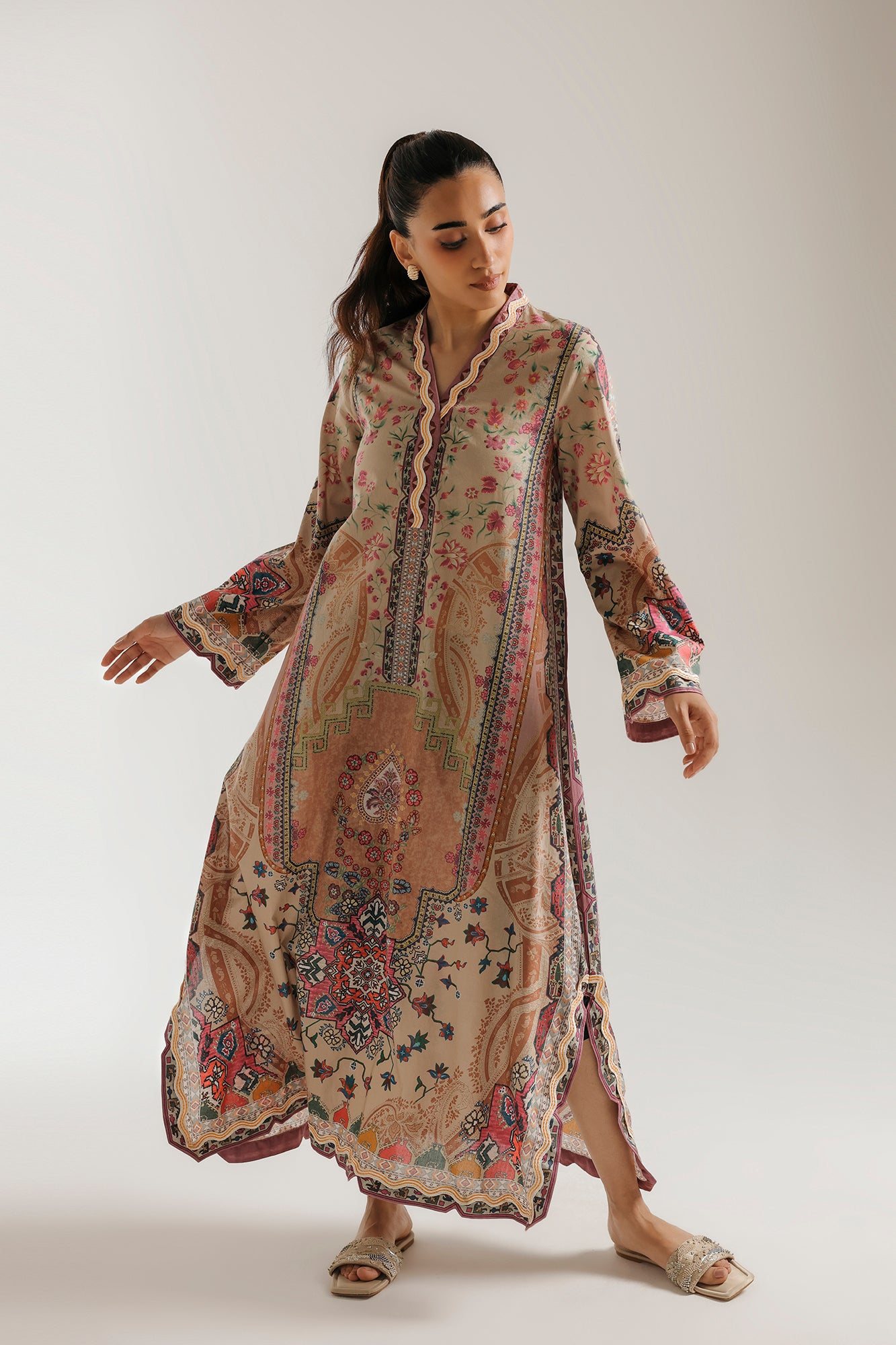 PRINTED KAFTAN (E9211/102/112)
